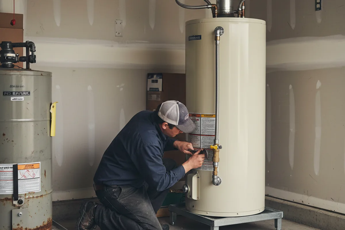 Water heater and shutoff valve replacement in Oakland